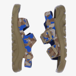 Birkenstock-Boys Camouflage Dual Strap Sandals | Childrensalon Outlet