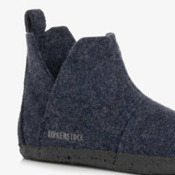 بيركنستوك-سليبرز جوخ صوف لون أزرق داكن | Childrensalon Outlet