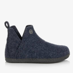 بيركنستوك-سليبرز جوخ صوف لون أزرق داكن | Childrensalon Outlet