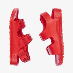 Birkenstock-Red Rubber Sandals | Childrensalon Outlet