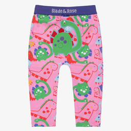 Blade & Rose-Girls Pink Bright Dino Leggings | Childrensalon Outlet
