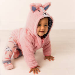 Blade & Rose-توب بسحاب شطل أرنب لون زهري للبنات | Childrensalon Outlet