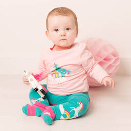 Blade & Rose-Розовый хлопковый топ с единорогом | Childrensalon Outlet