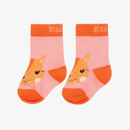 Blade & Rose-Girls Pink Mia The Squirrel Socks | Childrensalon Outlet