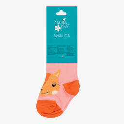 Blade & Rose-Girls Pink Mia The Squirrel Socks | Childrensalon Outlet