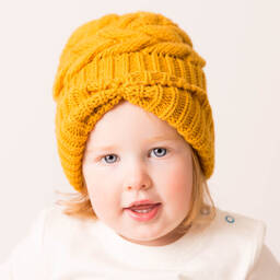 Blade & Rose-Желтая вязаная шапка с эффектом банта | Childrensalon Outlet