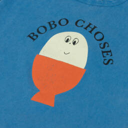 Bobo Choses-Boys Blue Organic Egg Tee | Childrensalon Outlet