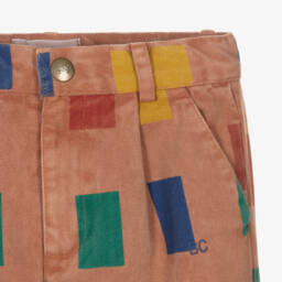 Bobo Choses-بنطلون مزيج قطن بألوان بلوك لون بني | Childrensalon Outlet