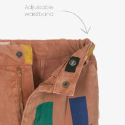 Bobo Choses-بنطلون مزيج قطن بألوان بلوك لون بني | Childrensalon Outlet