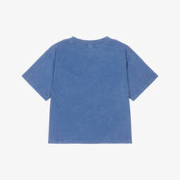 Bobo Choses-Boys Cornflower Cotton Tee Delight | Childrensalon Outlet