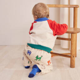 Bobo Choses-Boys Ivory Horse Pattern Joggers | Childrensalon Outlet