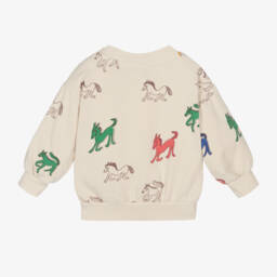 Bobo Choses-Boys Ivory Organic Sweatshirt | Childrensalon Outlet