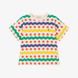 Bobo Choses-Boys Ivory Patterned Cotton Tee | Childrensalon Outlet
