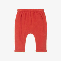 Bobo Choses-Boys Red Terry Cotton Joggers | Childrensalon Outlet