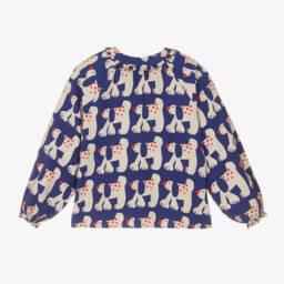 Bobo Choses-بلوزة فيسكوز وقطن لون أزرق | Childrensalon Outlet