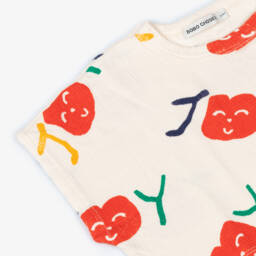 Bobo Choses-Футболка из органического хлопка кремовая для девочек | Childrensalon Outlet