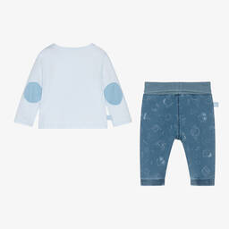 Bobux-طقم بنطلون قطن ودنيم لون أزرق للمواليد | Childrensalon Outlet