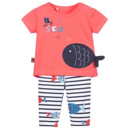 Boboli-Baby Girls Cotton Leggings Set | Childrensalon Outlet