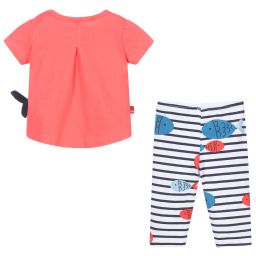 Boboli-Baby Girls Cotton Leggings Set | Childrensalon Outlet