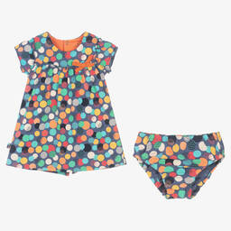 Boboli-Baby Girls Multicoloured Cotton Dress | Childrensalon Outlet