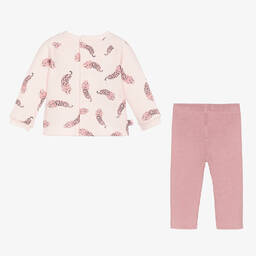 Boboli-Топ с гепардами и розовые штанишки из хлопка | Childrensalon Outlet