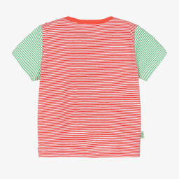 Boboli-Baby Red Cotton Crocodile T-Shirt | Childrensalon Outlet