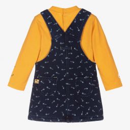 Boboli-Желто-синий комплект с платьем для малышей | Childrensalon Outlet