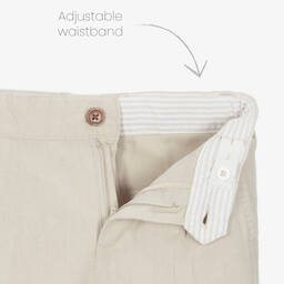 Boboli-Boys Beige & Ivory Trouser Set | Childrensalon Outlet