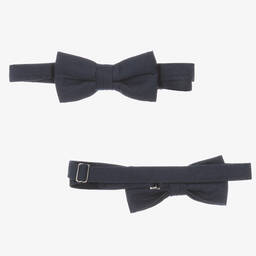 Boboli-Boys Beige & Navy Blue Cotton Trouser Set | Childrensalon Outlet