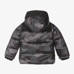 Boboli-Boys Black Hooded Puffer Coat | Childrensalon Outlet