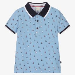 Boboli-Boys Blue Boats Shorts Set | Childrensalon Outlet