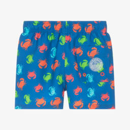 Boboli-Boys Blue Crab Print Swim Shorts | Childrensalon Outlet