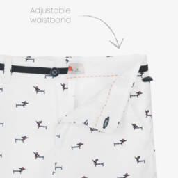 Boboli-طقم شورت أزرق بطبعة كلاب للأولاد | Childrensalon Outlet