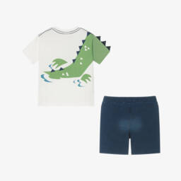 Boboli-Костюм из синего и кремового хлопка для мальчиков | Childrensalon Outlet