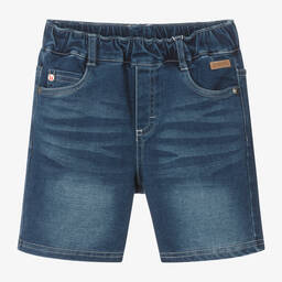 Boboli-Boys Blue Jersey Denim Shorts | Childrensalon Outlet