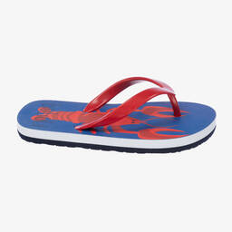 Boboli-Boys Blue & Red Lobster Flip-Flops | Childrensalon Outlet