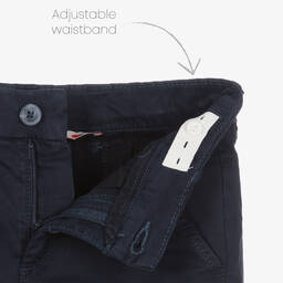 Boboli-Boys Blue Striped Cotton Trouser Set | Childrensalon Outlet