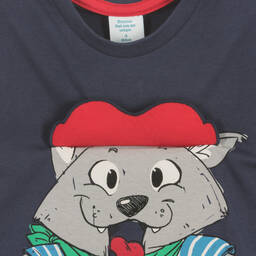 Boboli-Boys Blue Top & Red Shorts Set | Childrensalon Outlet