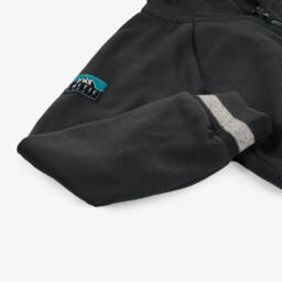 Boboli-توب هودي بسحاب قطن لون رمادي للأولاد | Childrensalon Outlet