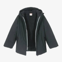 Boboli-Boys Charcoal Dual-Layer Coat | Childrensalon Outlet