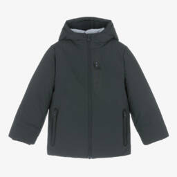 Boboli-Boys Charcoal Dual-Layer Coat | Childrensalon Outlet