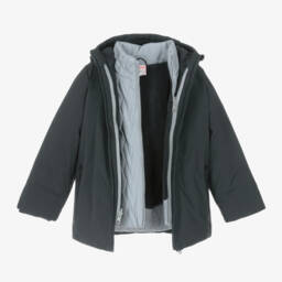 Boboli-Boys Charcoal Dual-Layer Coat | Childrensalon Outlet