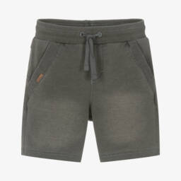 Boboli-شورت جيرسي فحمي للأولاد بحزام قابل للتعديل | Childrensalon Outlet