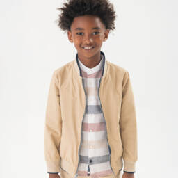 Boboli-Классический льняной комплект бежевого цвета для мальчиков | Childrensalon Outlet