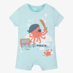 Boboli-جمبسوت قطني أزرق قراصنة للأولاد | Childrensalon Outlet