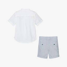 Boboli-طقم شورت مخطط قطني للأولاد | Childrensalon Outlet