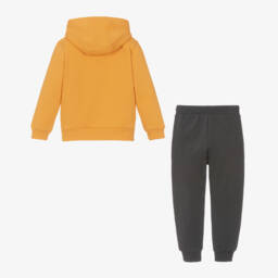 Boboli-Boys Cotton Yellow & Grey Tracksuit | Childrensalon Outlet