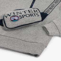 Boboli-Boys Cozy Grey Half Zip Pullover | Childrensalon Outlet