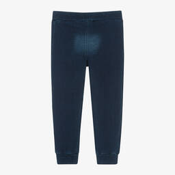 Boboli-Boys Dark Blue Denim-Look Joggers | Childrensalon Outlet