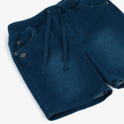 Boboli-Boys Denim-Inspired Cotton Shorts | Childrensalon Outlet